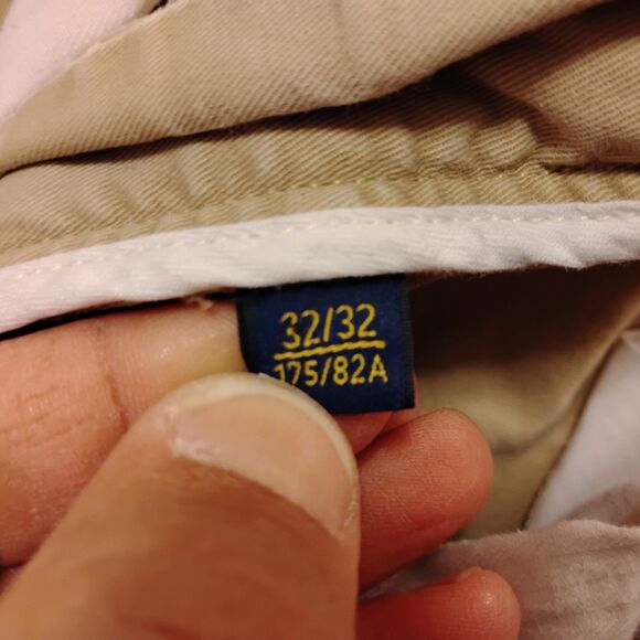 Polo Ralph Lauren jeans mens 32x32 beige khaki stretch straight leg denim - Picture 9 of 12